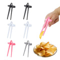 6 PCS Finger Chopsticks for Snacking - Snack Grabber & Chip Helper Tool Cute Wheat Straw Office Snack Chopsticks, Comfortable Grip for Clean Hands During Gaming