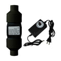 2 Inch Inline Duct Fan, 12V 6W HVAC Mini Exhaust Ventilation Fan Vent Booster for Bathroom, Kitchen, Grow Tents, Hydroponics (Color : Black, Size : 50/25MM)