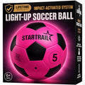Glow in the Dark Soccer Ball | Sports Gift for Girls Ages 6-15 | LED Light-Up Ball with 3 Extra Batteries and Pump | Pre-Installed Batteries | Size 5 | Indoor & Outdoor Fun Gift for Kids & Teens 8-15