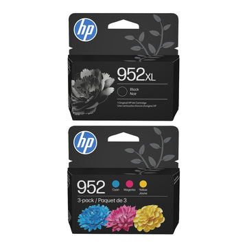 HP 952XL Blk/952 CMY Original Ink Bundle for OfficeJet Pro 7720–8740 Series