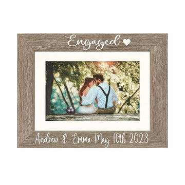 Engagement gift, Engagement date personalized Picture Frame, Engagement gift, Engagement personalized picture frame
