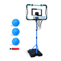 Nattork Kids Basketball Hoop, Adjustable Height Toddler Basketball Hoop Stand, Indoor Outdoor Basketball Goal Toy for Boys Girls Ages 3~8 Years Old, Includes 3 Balls, Ideal for Birthday Gift