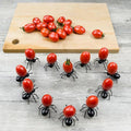 12pcs Ant-Shaped Fruit & Dessert Forks - Durable ABS Resin, Perfect for Parties & Catering