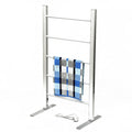 Freestanding Electric Heated Towel Drying Rack, Aluminum Alloy Heated Towel Rail Radiator for Bathroom, 5 Bar 90W Heated Towel Warmer, 580X390x1050mm
