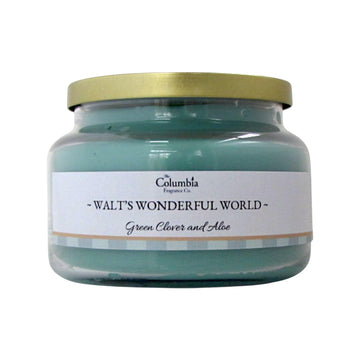 Walt’s Wonderful World – Green Clover & Aloe Soy Candle, Clean Fresh Home Scent, Fresh & Spa-Inspired Aromatherapy Candle, Long-Lasting Room Fragrance