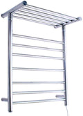 Heated Towel Rail Rails 304 Stainless Steel Towel Warmer WallMounted Electric Towel Rack with Storage Rack Drying Rack Heating Chrome Finish for Bathroom 680X520X300mm Plugin (Co