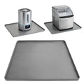 Air Conditioner Drip Pan Waterproof Thick Portable AC Silicone Mat with Raised Edges 20''X20''X0.6 Non-Slip Under Humidifier Mini Fridge Mat for Floor Carpet Protect, Grey
