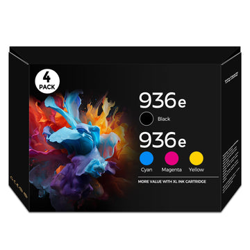 936e 936XL 936 Ink Cartridges Office Jet Pro 9125e 9120 9135e Replacement for HP 936 936e High Yield Ink Cartridges Compatible for HP936 Office Jet Pro 9125 9120e 9135 9110b, Wide Format 9730e Printer