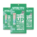 Kitty Up Lickable Cat Treats - Vitality Chicken Puree Squeeze Tubes with Lysine, Taurine & Beta Glucan | Immune Support for Indoor Cats (12 Pack)
