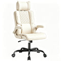 Sytas Ergonomic Office Chair with Adjustable Headrest, Executive Leather Desk Chair with Upgraded Lumbar Support for Lower Back Pain Relief,