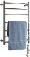 Electric Towel Radiator, Heated Towel Warmer and Drying Towel Rack, 7 Heated Bars, Stainless Steel Wall-Mounted Heater Towel Rail for Bathroom