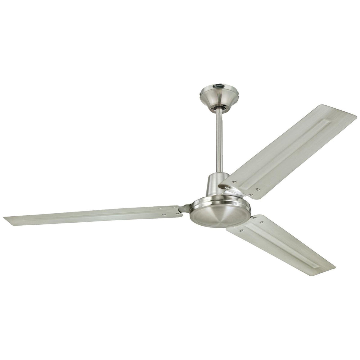 Westinghouse Lighting 7861400 Industrial 56-Inch Indoor 3 Blade Ceiling Fan in Brushed Nickel, Steel Blades