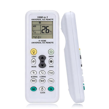 Universal Air Conditioner Remote Control, K-1028E Universal AC Remote 1000 in 1 for Mitsubishi Toshiba Hitachi Daikin Daewoo LG Sharp Samsung Midea Sanyo AUX Gree Haier Huawei Air Condition