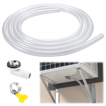 10ft Portable Air Conditioners Window Drain Hose Kit - 3/5in AC Hose Connector Replacement for Universal Air Conditioners