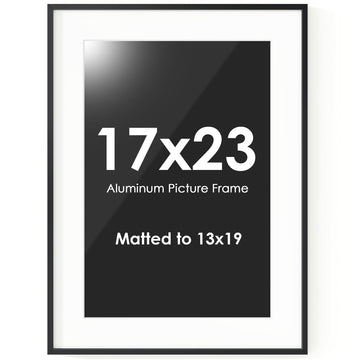 Fun Memories 17x23 Picture Frame, Metal Picture Frame Wall Mounting Horizontally or Vertically - Poster Frame Simple and Elegant Decor for Wall - Black