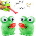 LBKKC Puking Squeeze Stress Frog Toys,Tongue Sticking Out, Birthday Party Favor, Novelty Relief Squeeze Toys Gags Gifts for Kids Adults,Sensory Toy, 2 Pack