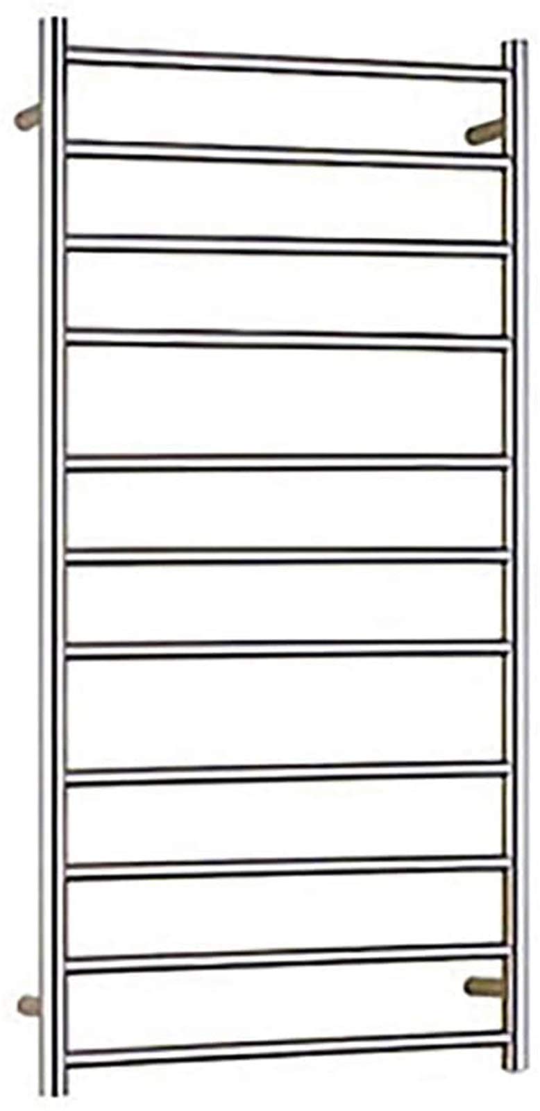 Bathroom Wall Heater ElectricTowel Warmer Rack, Bathroom Shelf 304 Stainless SteelTowel Heated Warmer Dryer Rack with 11 Bars Wall Mounted Polished,Plugin (Hardwire