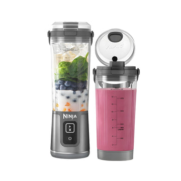 Ninja Blast™ portable blender CO155BCGY, Bundle pack, Grey (Renewed)