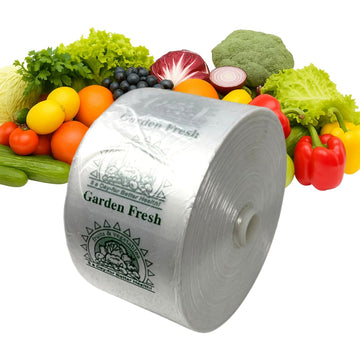 ASSUREPAK Narrow Produce Bags, 15" x 20", 8 Micron, 750 Count, 1 Roll