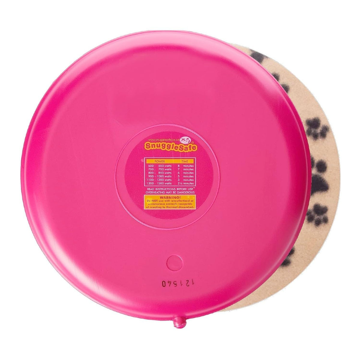 SnuggleSafe Original Microwave Heat Pad for Pets - Chew Proof, Water Resistant Heating Disc for Dogs, Cats, Rabbits, Guinea Pigs and Small Animals - Up to 10 Hours Warmth