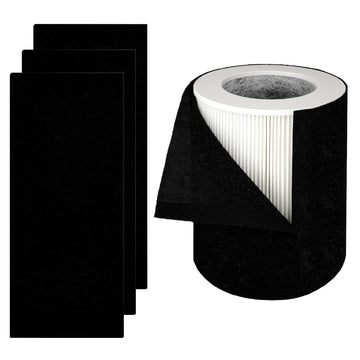 HP670 Filter Replacement, Compatible with Hunter HP670 Cylindrical Large Tower Air Purifier, Part# H-HF670-VP, 1 True HEPA Filter + 4 Pre-Carbon Filters