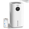 Powerscale MF6 Evaporative Humidifiers for Bedroom, 1.8 Gal Top-Fill, Up to 700mL/h Mist-Free Output, WiFi Smart Touchscreen Control, Auto Filter Dry, Electrolysis Self-Clean, Quiet Sleep Mode