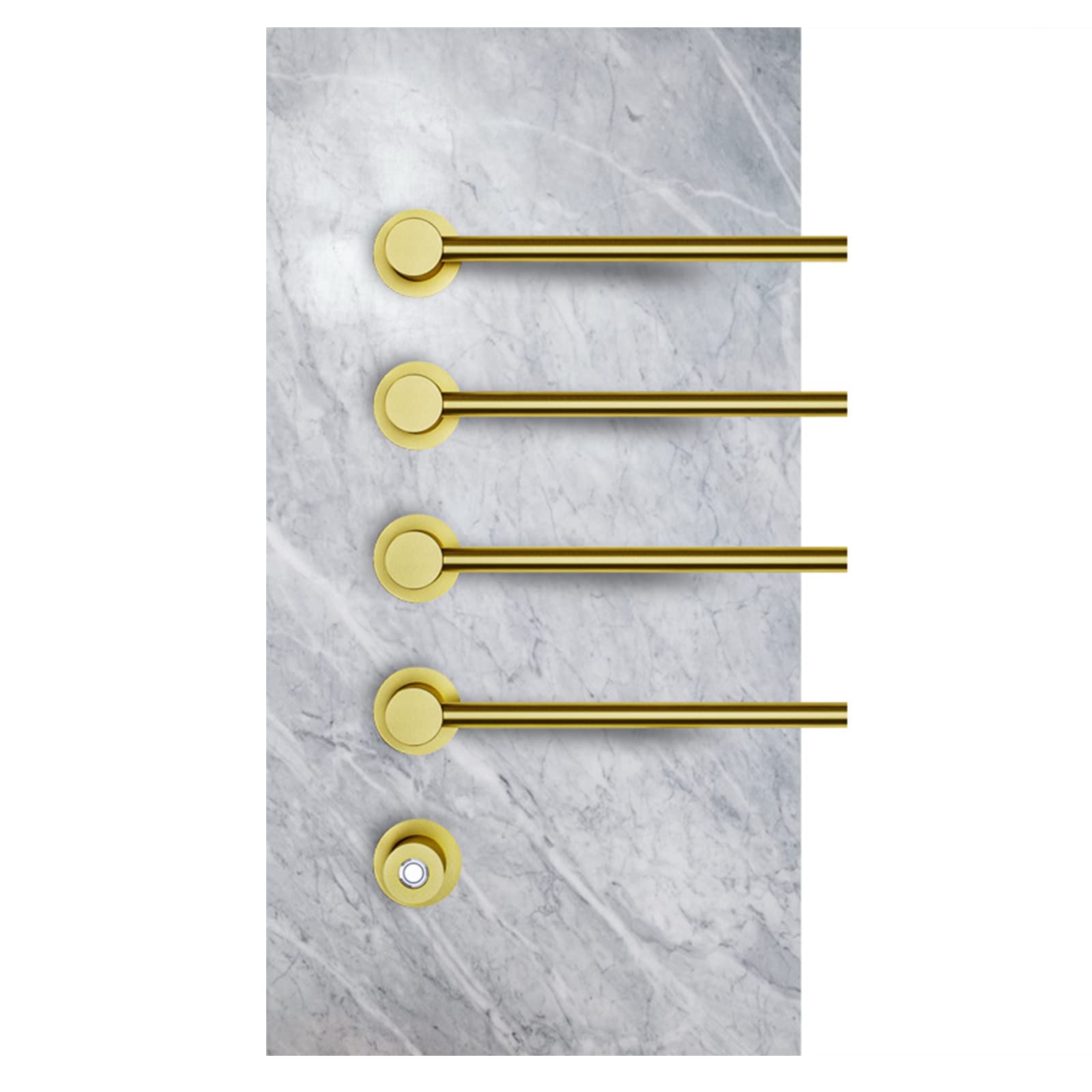 Exquisite Bathroom Shelves 4-Bar Wall Mounted Fast Heating Towel Warmer, Electric Heated Towel Racks for Bathroom Wall Mounted Bath Towel Heater Plug-in Electric Heated Towel Rack Stainless Steel