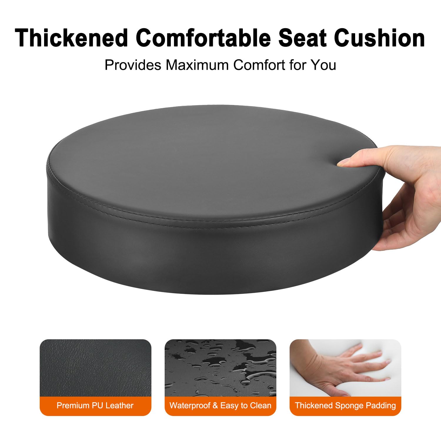 Jostzhxin Low Height Rolling Stool Height Adjustable Low Roller Seat, Swivel Small Chair Mechanic Stool, Short Stools for Home Office Garage