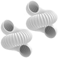 Flexible AC Hose 2 Pack: 5.9" Diameter Counterclockwise AC Hose, Length to 80", Portable Air Conditioner Vent Hose Compatible with Delonghi & LG Air Conditioner Parts