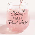 Funny Gifts for Women – Sassy Cute Fun Birthday Present for Friends, Sister, Coworkers, Neighbor Girlfriend Lovers, Gag Gifts for Woman, Man – 15oz Wine Glass for Women, Christmas Gift