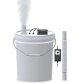 19L Large DIY Humidifier Kit - for Plants, Mushrooms, Grow Tents, Terrarium | Turns a 5 Gallon Bucket into Cool Mist Humidifier, Extendable Hose, High Output, Long Runtime (2-Fogger, Double Mist)