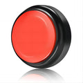 Record Talking Button Easy Button Recording Voice Button Funny OfficeToys Multifunctional Dog Buttons Talk for Communication-Classroom-Friendly Recordable Sound Buttons Buzzer Button?Black+Red