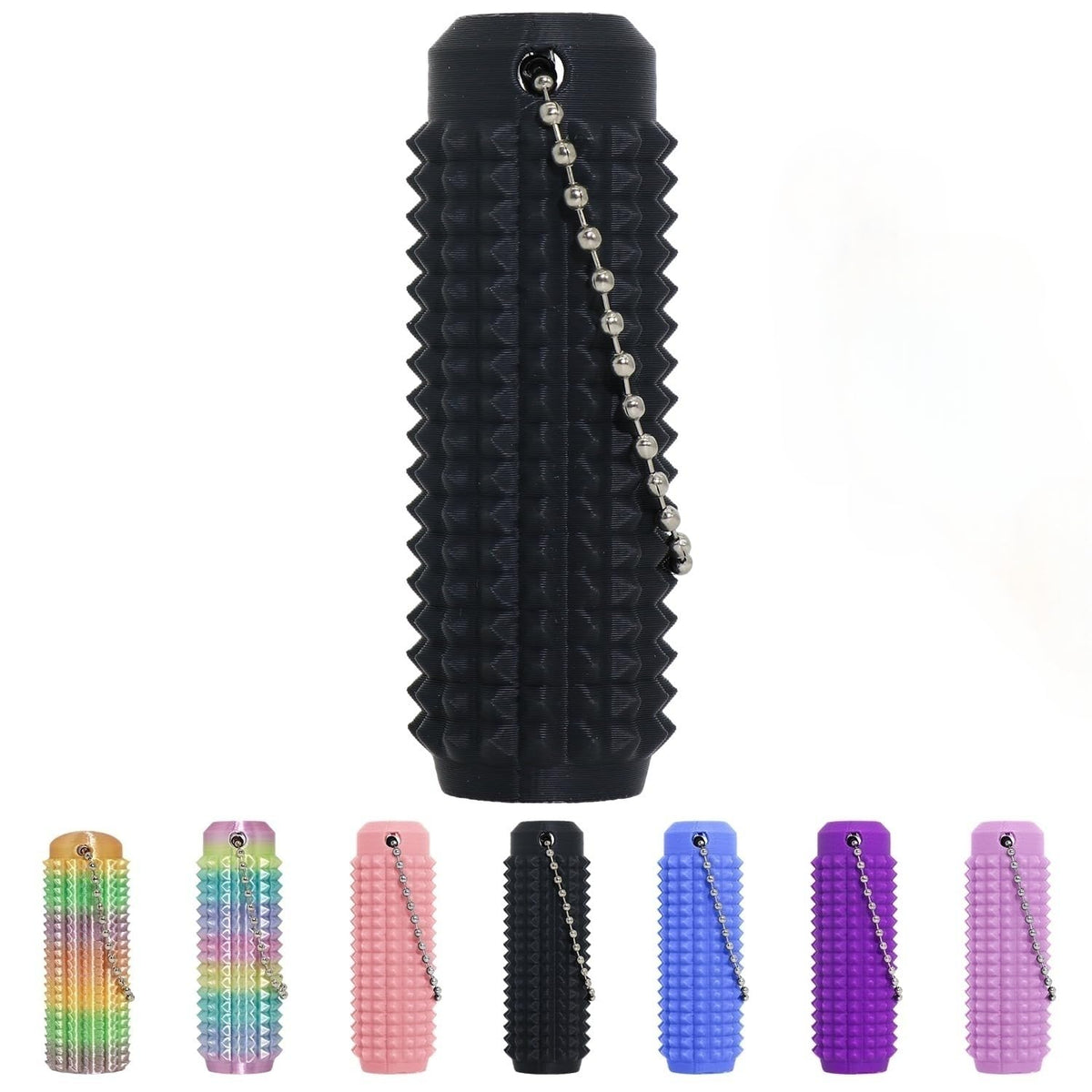 Little Ouchies Fidget Toys,Pain Stim Fidget Toy Reduce Stress for Adults,Anxiety Relief Pain Stim,Spiky Fidget Keychain for Anxiety,Sensory Toys,Novelty Gifts for Friends(1PCS/Black)