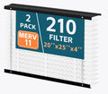 2-Pack 210 Replacement Filter, MERV 11, Compatible with AprilAire Whole House Air Purifiers Models 1210, 1620, 2210, 2216, 3210, 4200, 20x25x4 In