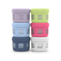Ello Reusable Condiment Containers with Screw-on Leak Proof Lid | Perfect for Salad Dressing Sauce Dips Lunchbox Picnic Travel Bento Box | BPA-Free | Dishwasher Safe