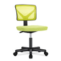 Dumos Armless Desk Chairs, Small Home Office Mesh Chairs, 1pc, Bright Green