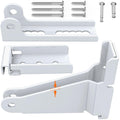 Reinforced Storm Door Closer Bracket Kit Compatible with Andersen, Emco, Larson,Pella,40201 Door Repair Kit, Screen Door Closer Replacement Part for Storm Door, White