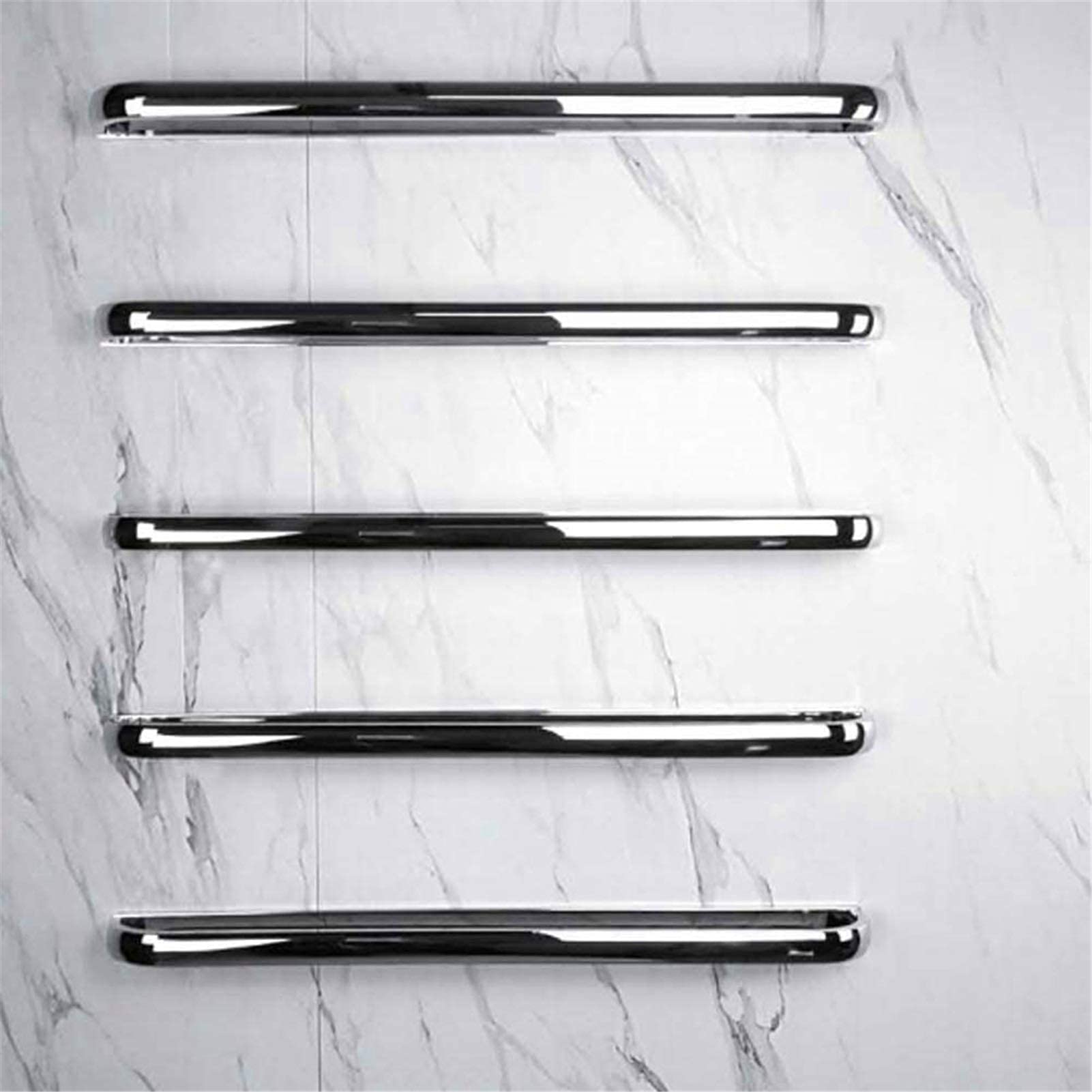LUNEZY Heated Towel Rail Rails Towel Warmer,Electric Towel Warmer Racks, Heated Towel Rail Wall-Mounted Energy Saving Wall Mounted Towel Dryer for Bathroom Home Heated Bars (Size : 4Bars)