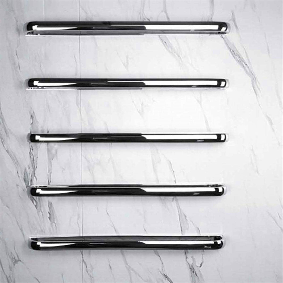 LUNEZY Heated Towel Rail Rails Towel Warmer,Electric Towel Warmer Racks, Heated Towel Rail Wall-Mounted Energy Saving Wall Mounted Towel Dryer for Bathroom Home Heated Bars (Size : 5Bars)