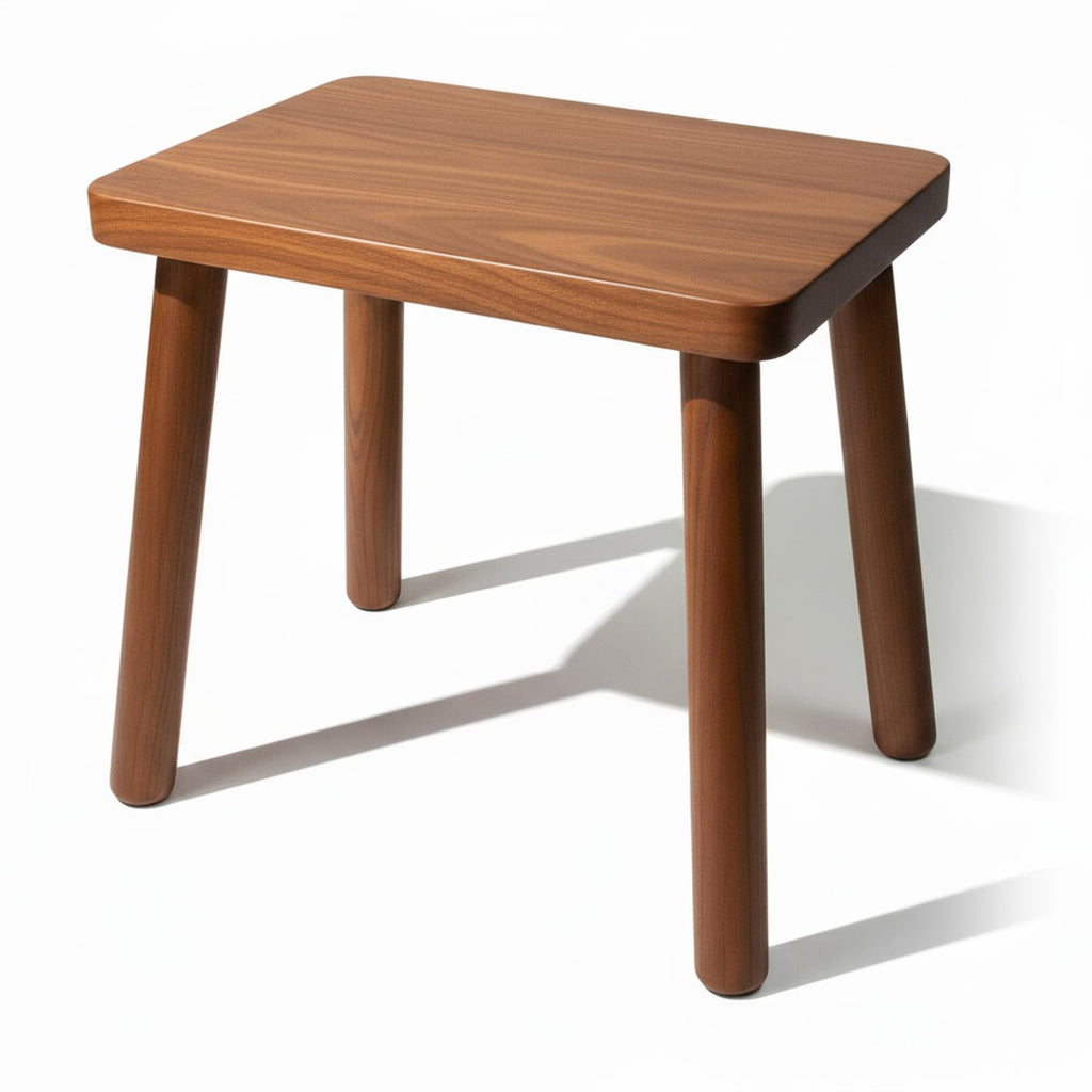 13.4inch Wooden Step Stool for Adults,small Wooden Stool with Non-slip Feet,removable Plant Stand,compact Square Design for Bedroom Office