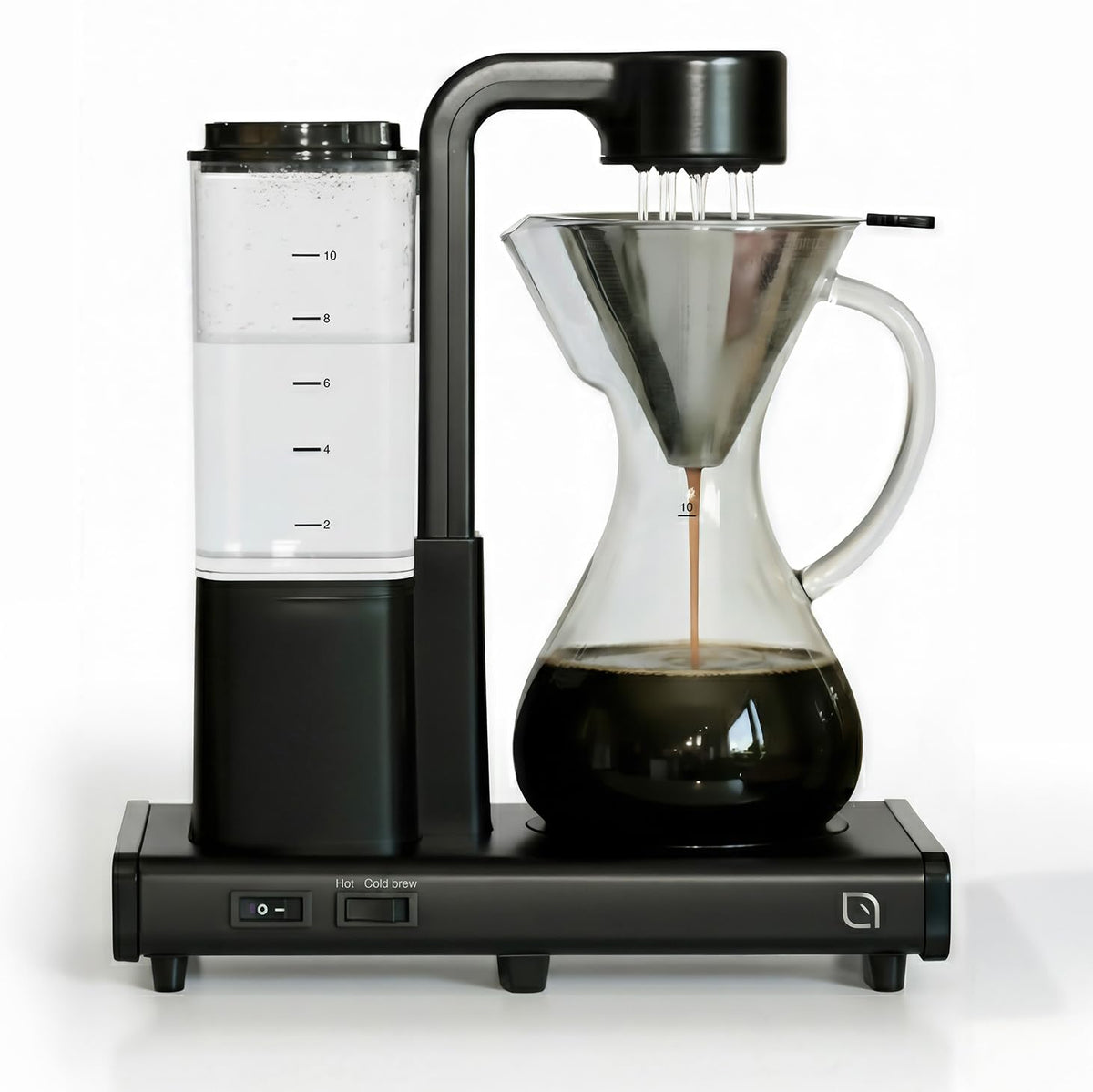 WILLOW 10 Cup Drip Coffee Maker, Automatic Pour Over Coffee Maker with Glass Carafe and Auto Shut-Off Feature, Suitable for Hot & Iced Coffee, ECO Coffee Machine made with 99% PC Recycled Plastics