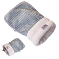 Cat Winter Sleeping Bag Soft Warm Cozy Pet Bed Sack for Indoor Cats or Small Dogs Durable Washable Sleeping Pad (Gray, Medium)