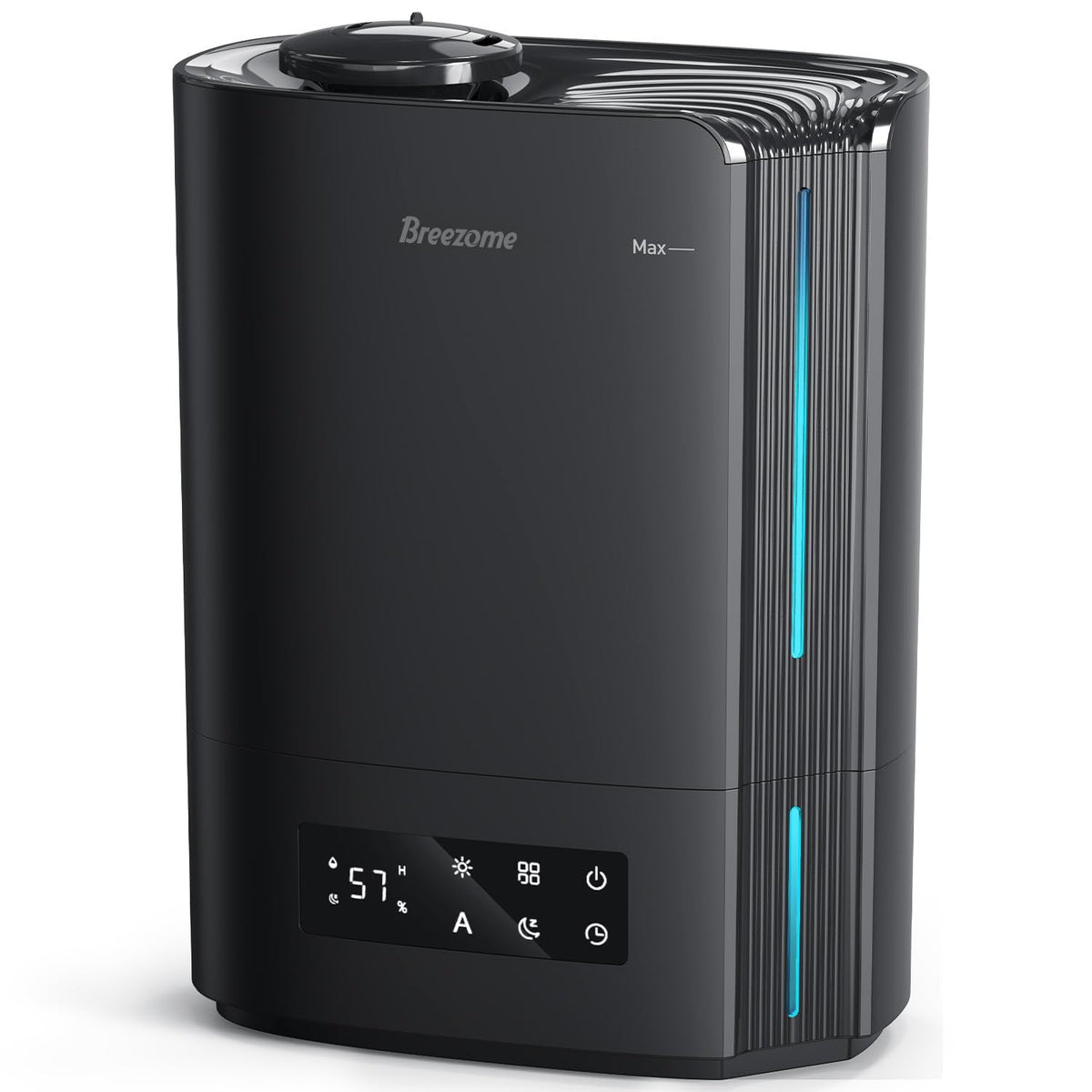 BREEZOME 6L Humidifiers for Bedroom Large Room & Essential Oil Diffuser, Ultrasonic Top Fill Cool Mist Humidifiers for Baby, Plants, Nursery Last up to 60 Hours, Smart Humidistat Control, Quiet, Black