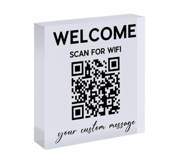 Personalized Wifi Sign – Scan and Connect, QR Code Scanner, Wifi Password, Guest Wifi Access, Rental Home Sign, Guest Wifi
