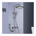 Thermostatic Shower System, Bathroom Shower Faucet Set Digital Display Shower Fixtures Wall Mounted Shower Kit with Valve and Rain Shower Head, Handheld Shower Head, Tub Spout, Bidet Sprayer