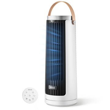 Levoit Tower Fan for Bedroom, 20dB Quiet Desk Fan, Portable Fan with 23ft/s