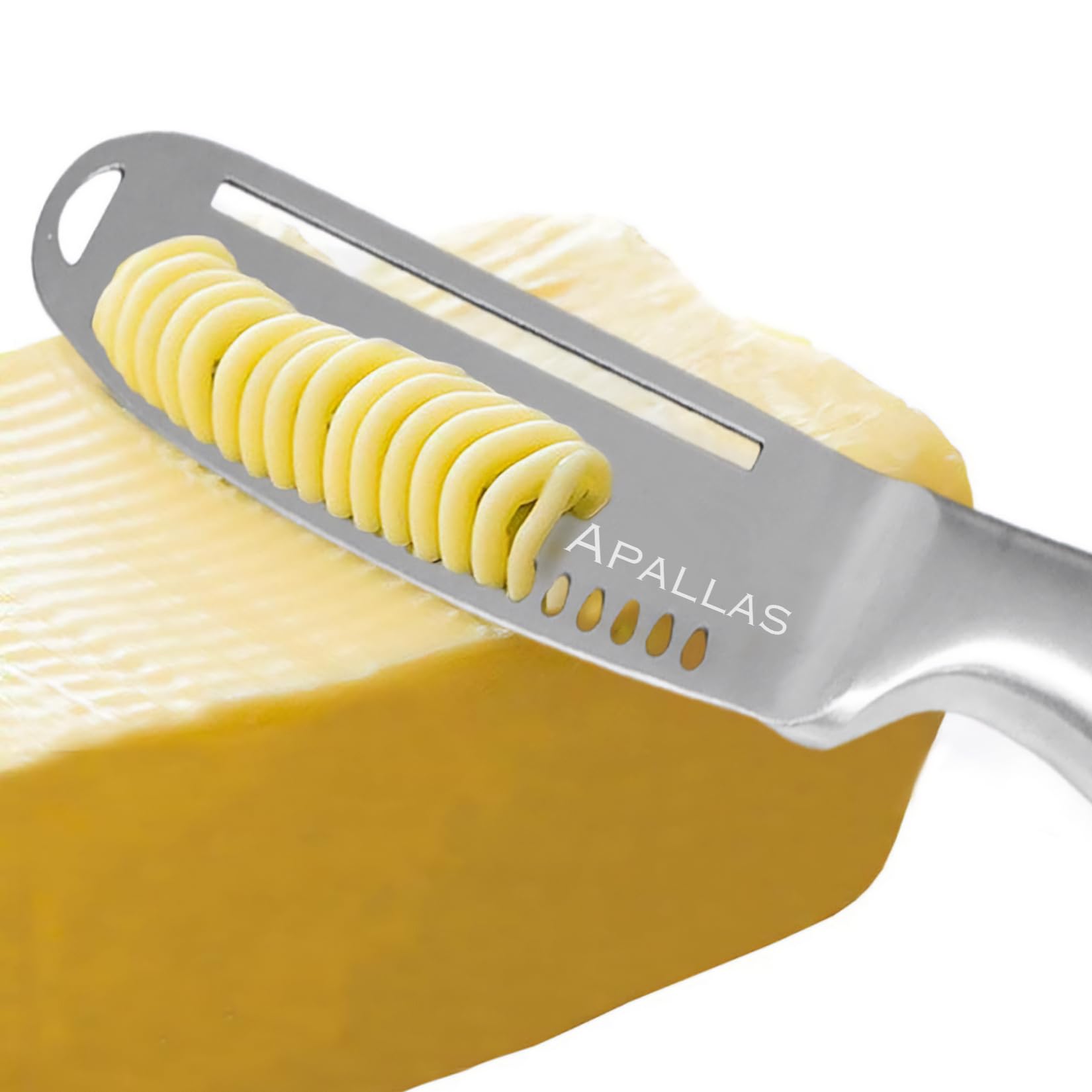 Butter Knife Spreader and Curler - Complete Your Kitchen Knives Set with Stainless Steel Butter Knife for Hard Butter with Ergonomic Handle