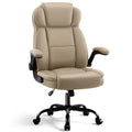 Areshark Ergonomic Office Chair with High Back Headrest,pu Leather Executive Desk Chair Padded Flip-up Armrests,lumbar Support,swivel Computer