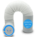 Portable Air Conditioner Hose, Portable Exhaust Vent Hose with 5.9 Inch Diameter, Anti-Clockwise Thread, About 60 Inch Length