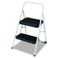 Cosco 11135clgg1 2-step Folding Steel Step Stool, 200lbs, 17 3/8w X 18d X 28 1/8h, Cool Gray, UNIT